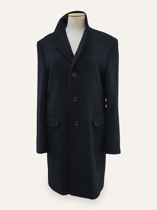 Pure Cashmere Coat in Black
