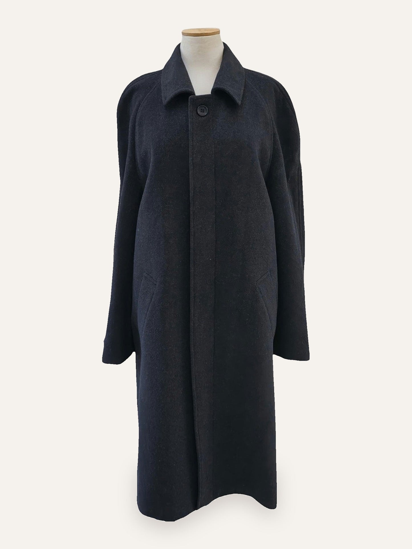 YORN Pure Cashmere Balmacaan Maxi Coat