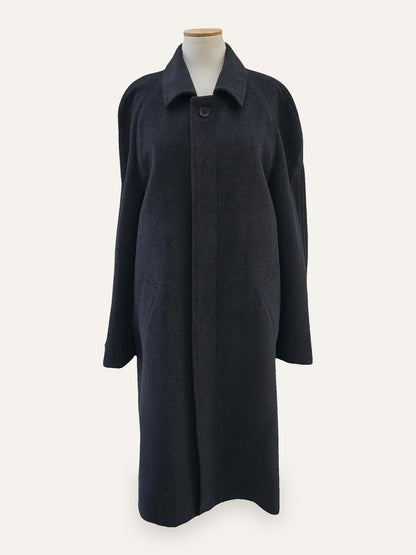 YORN Pure Cashmere Balmacaan Maxi Coat