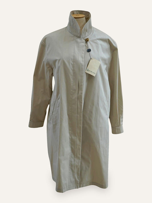 Aquarama Pleated-Chest Balmacaan Coat