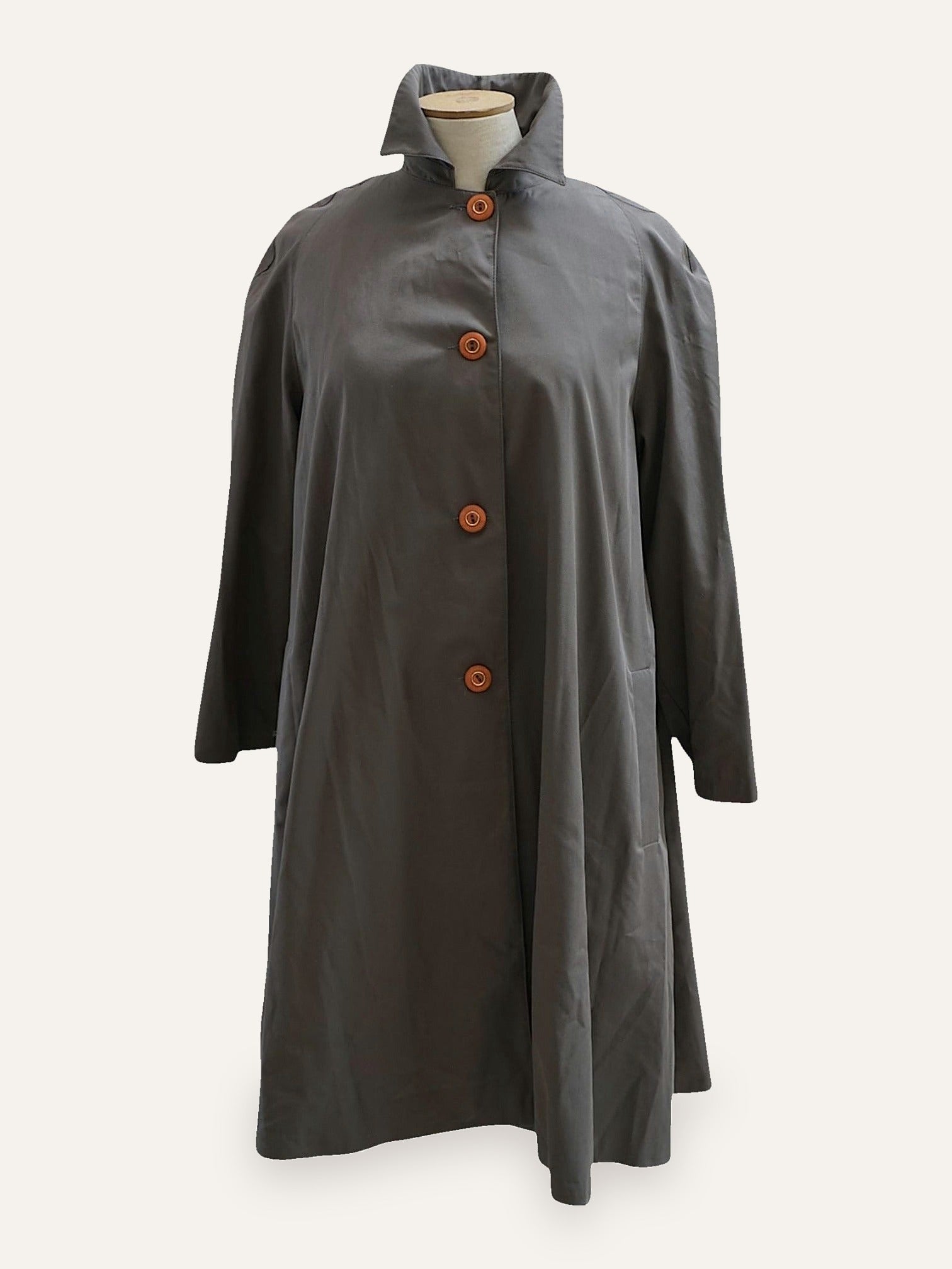 Sculptural Swing Trench Coat