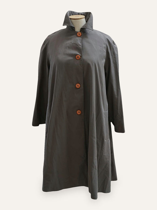 Sculptural Swing Trench Coat