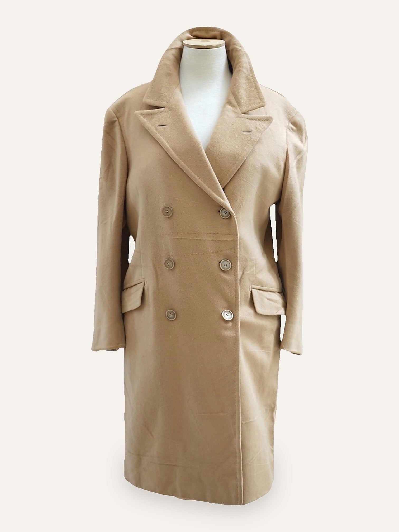 Cashmere & Wool Double-Breasted Coat