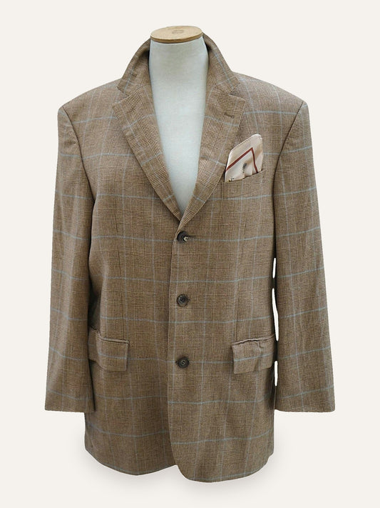Braun Hamburg Pure Cashmere Prince of Wales Blazer