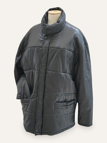 Rosner Aniline Leather Quilted Jacket