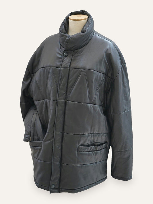 Rosner Aniline Leather Quilted Jacket