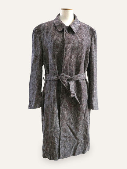 Jvlivs Wool Herringbone Wrap Coat