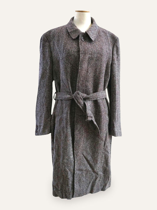 Jvlivs Wool Herringbone Wrap Coat
