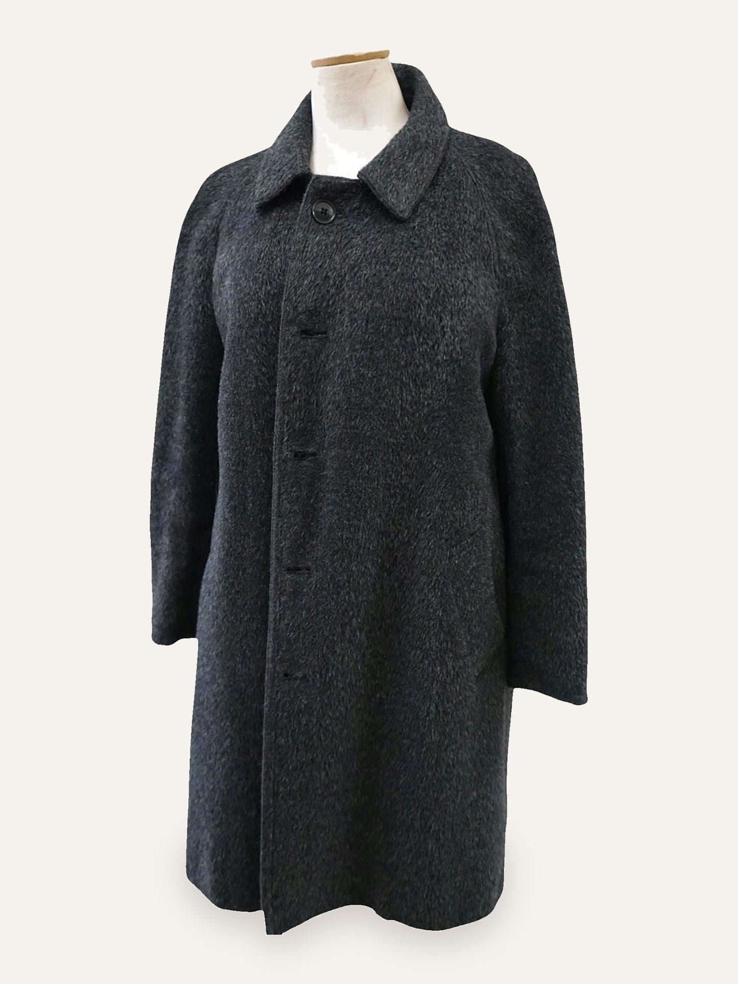 Wool Bouclé Swing Coat