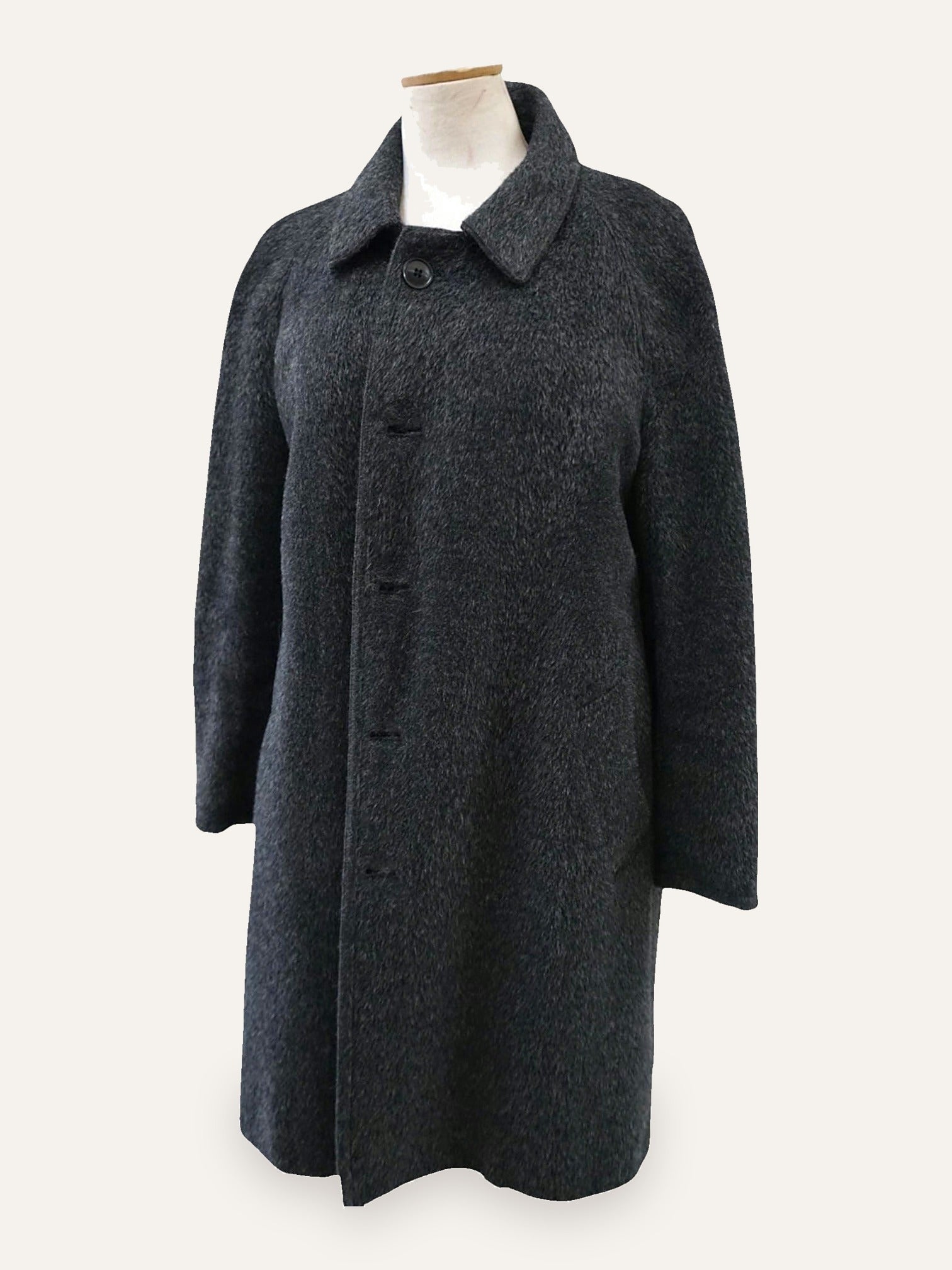Wool Bouclé Swing Coat