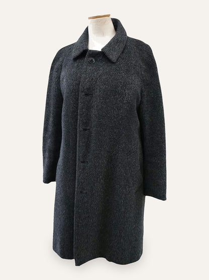 Wool Bouclé Swing Coat