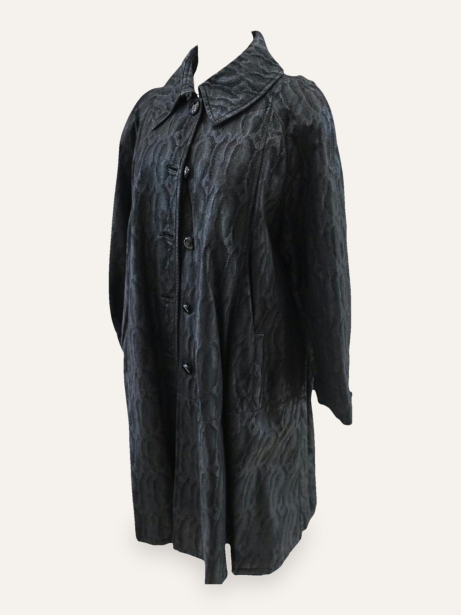 Pellicceria Guida Napoli Embossed Leather Coat