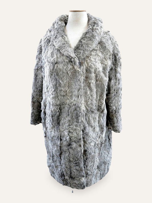 Artisan Textured Fur Swing Coat