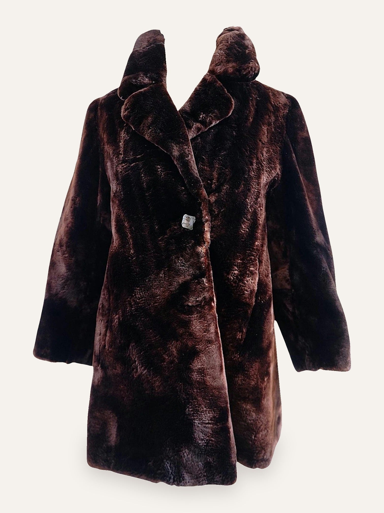 Artisan Velvet Fur Coat Monogrammed Lining