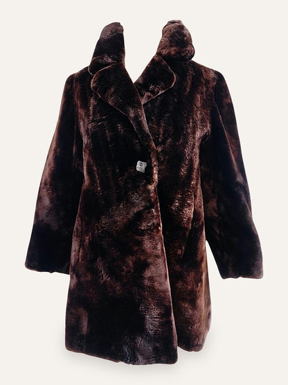 Artisan Velvet Fur Coat Monogrammed Lining