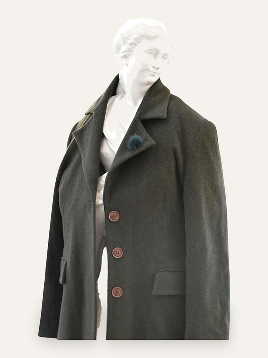 Davina Couture Wool Blend Coat