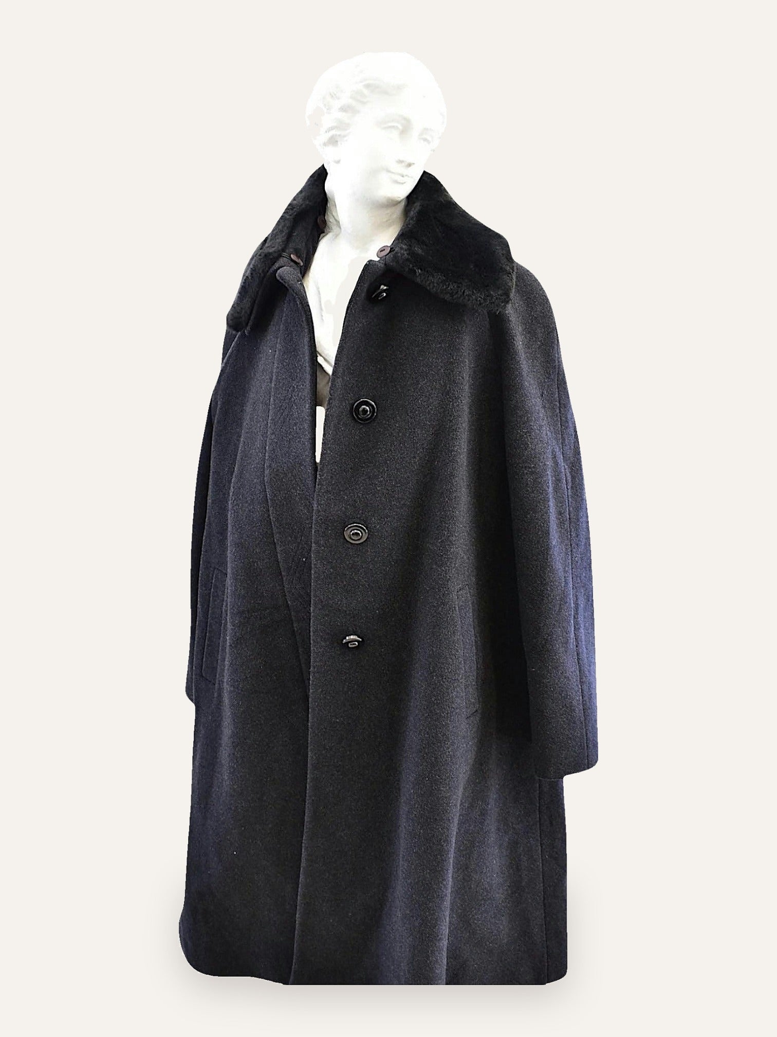 Cashmere & Virgin Wool Swing Coat