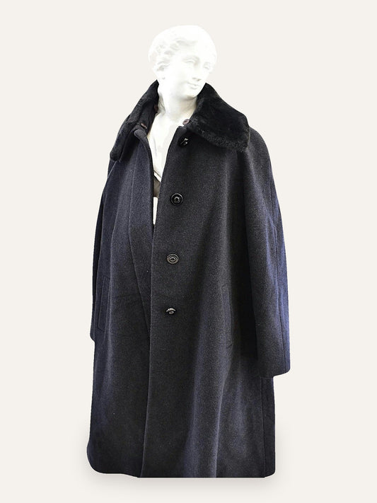 Cashmere & Virgin Wool Swing Coat