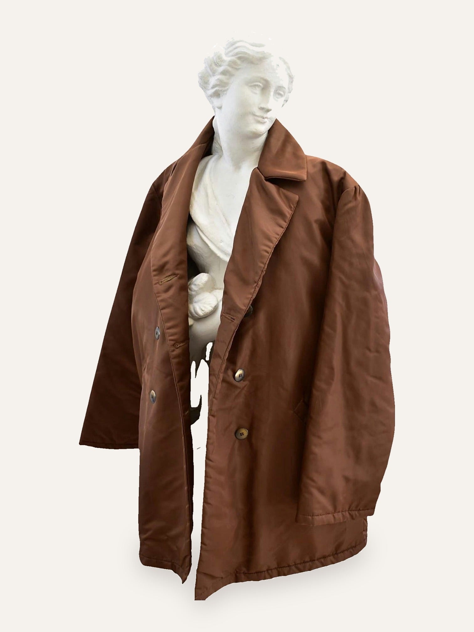 Le Full Quilted Tobacco Coat