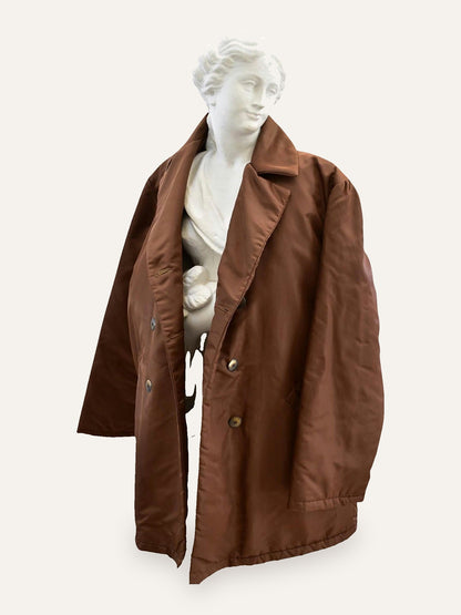 Le Full Quilted Tobacco Coat