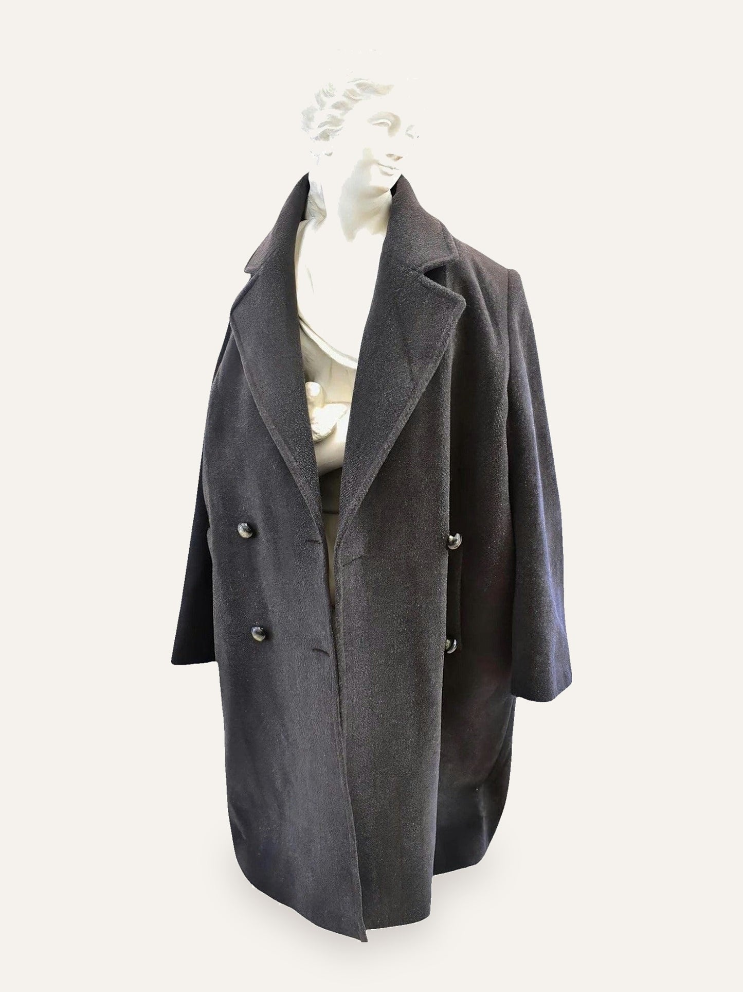 Arezia Wool Double-Breasted Cocoon Coat