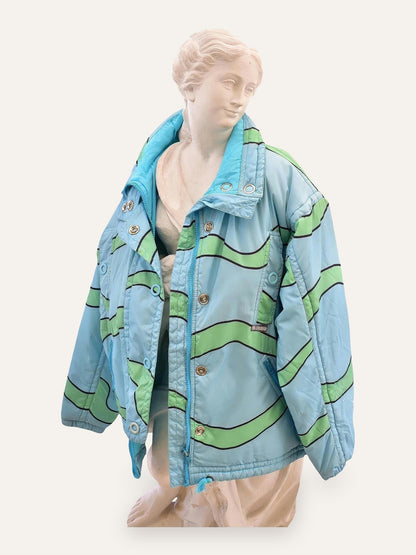 Colmar Wave Print Padded Ski Jacket