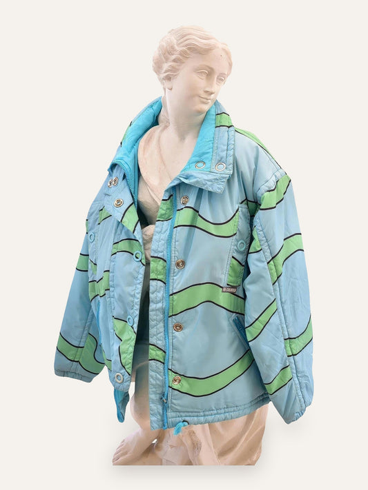 Colmar Wave Print Padded Ski Jacket