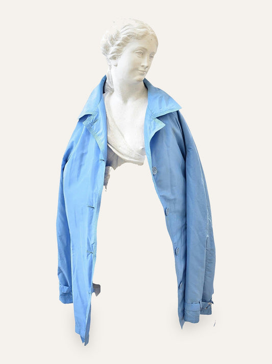 Escada Powder Blue Trench Jacket