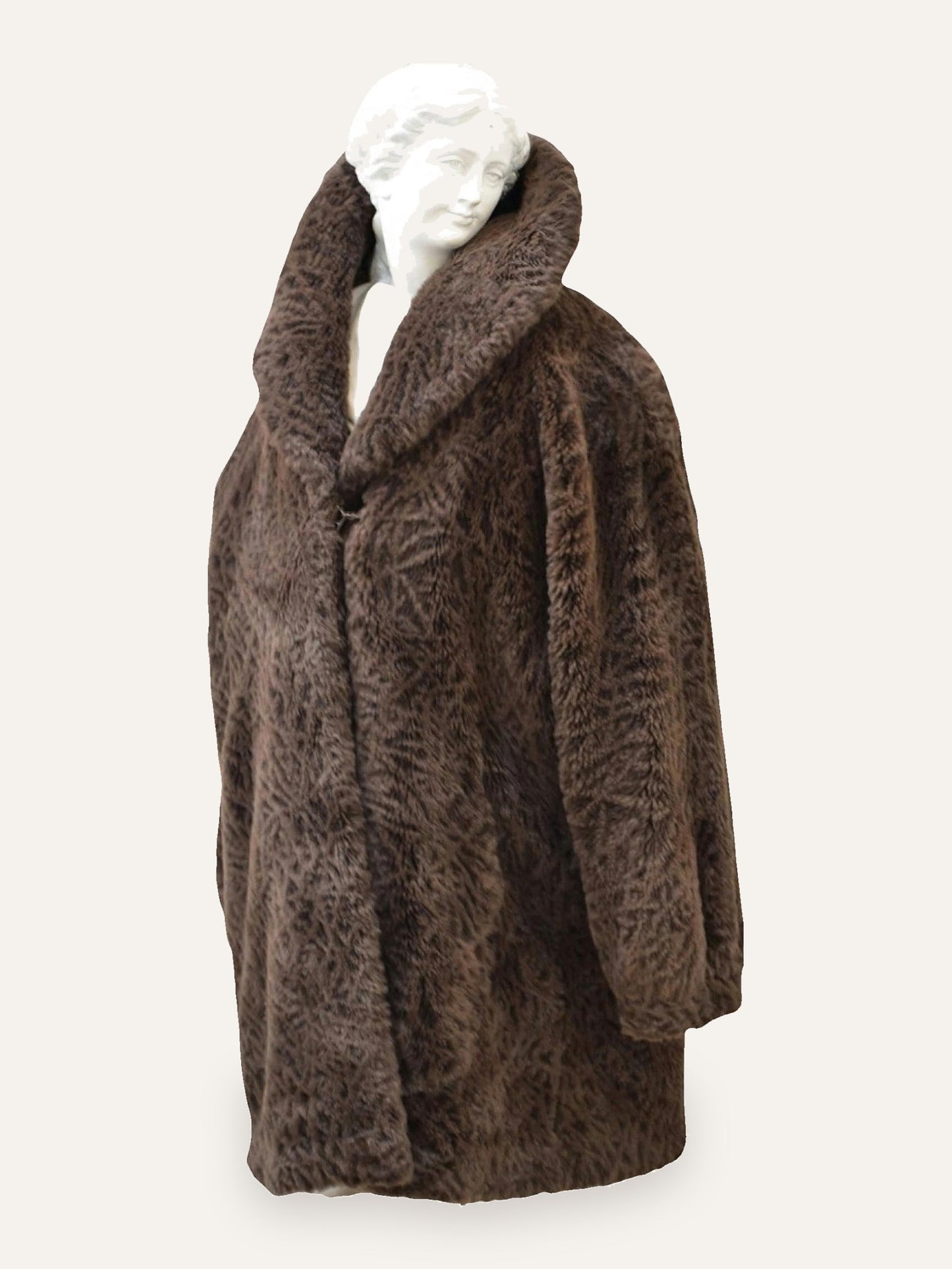 Anna e Cristina Costi Firenze Faux Fur Swing Coat