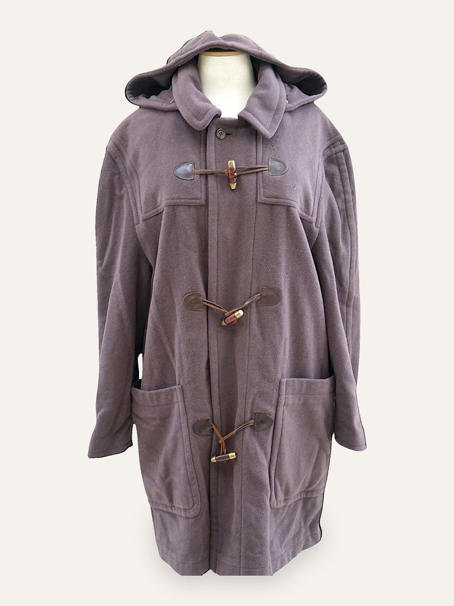 Toggle Duffle Wool Coat