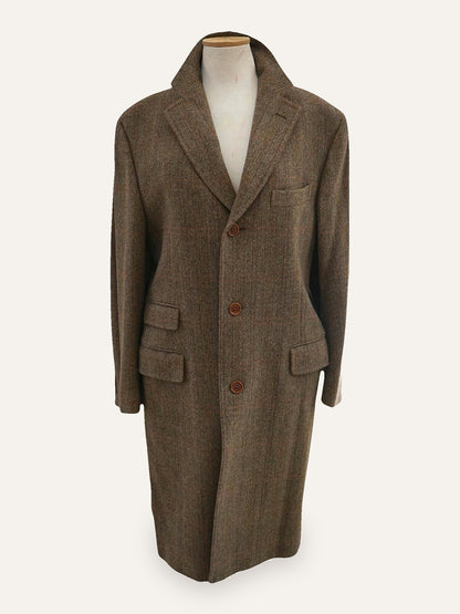 Cantarelli for Brian & Barry Herringbone Tweed Coat