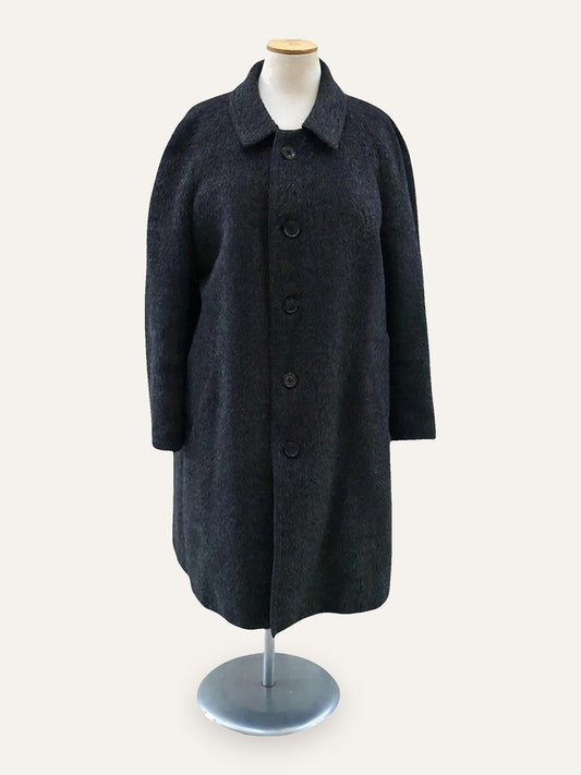 Brushed Wool Cocoon Coat