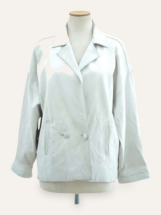 Lamb Nappa Double-Breasted Leather Jacket