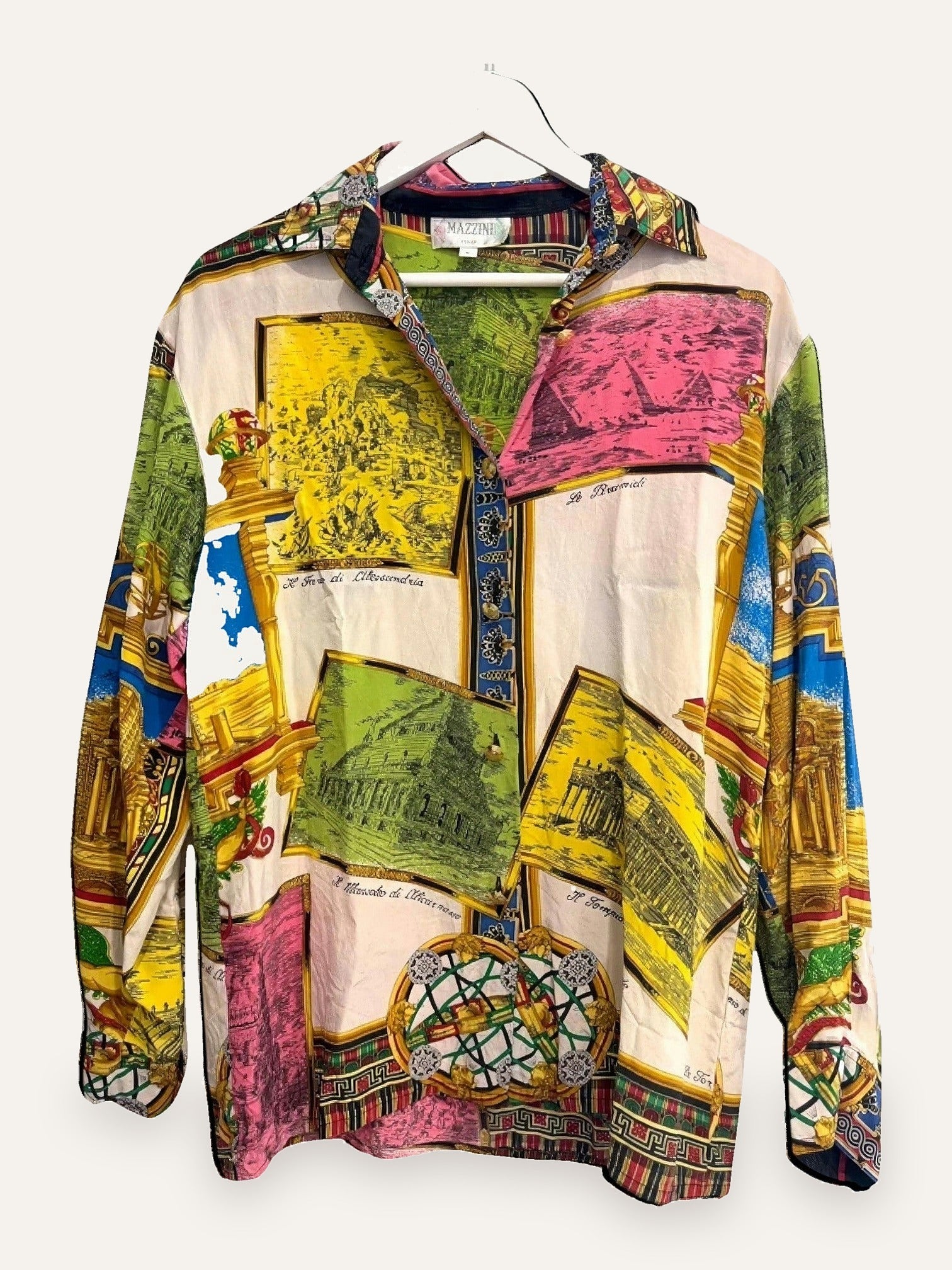 Mazzini Pure Silk Italian Grand Tour Shirt