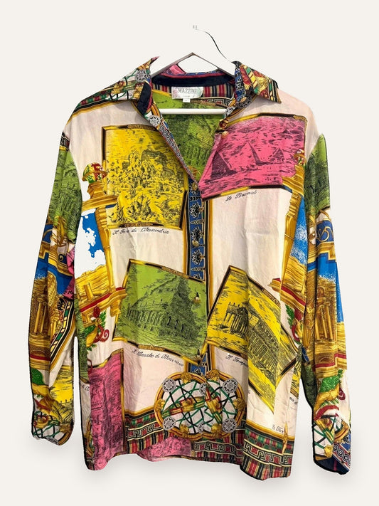 Mazzini Pure Silk Italian Grand Tour Shirt