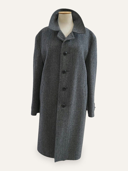 Erdmann Mohair & Wool Houndstooth Coat