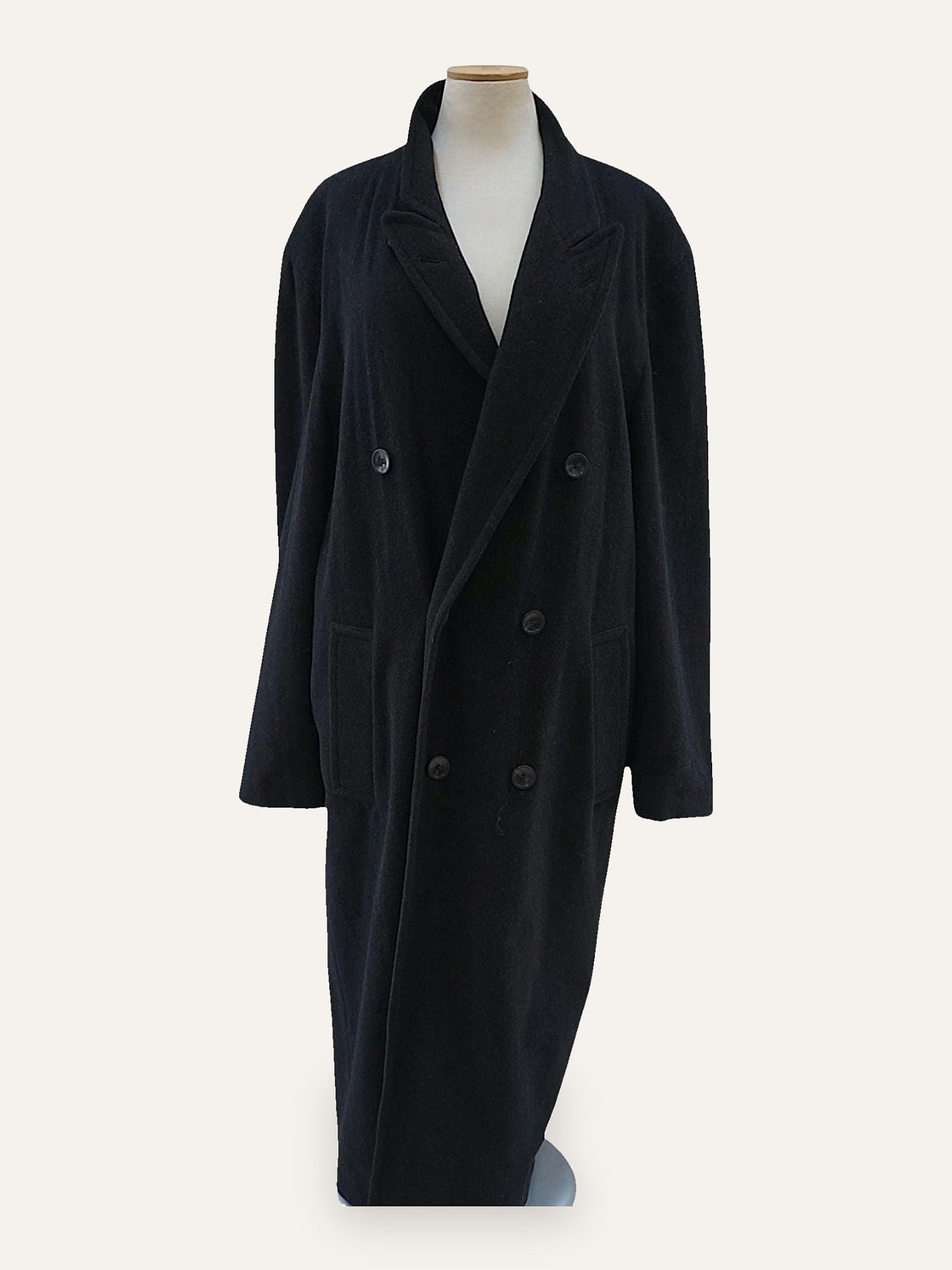 Pohland Exklusiv Wool Cashmere Double-Breasted Overcoat