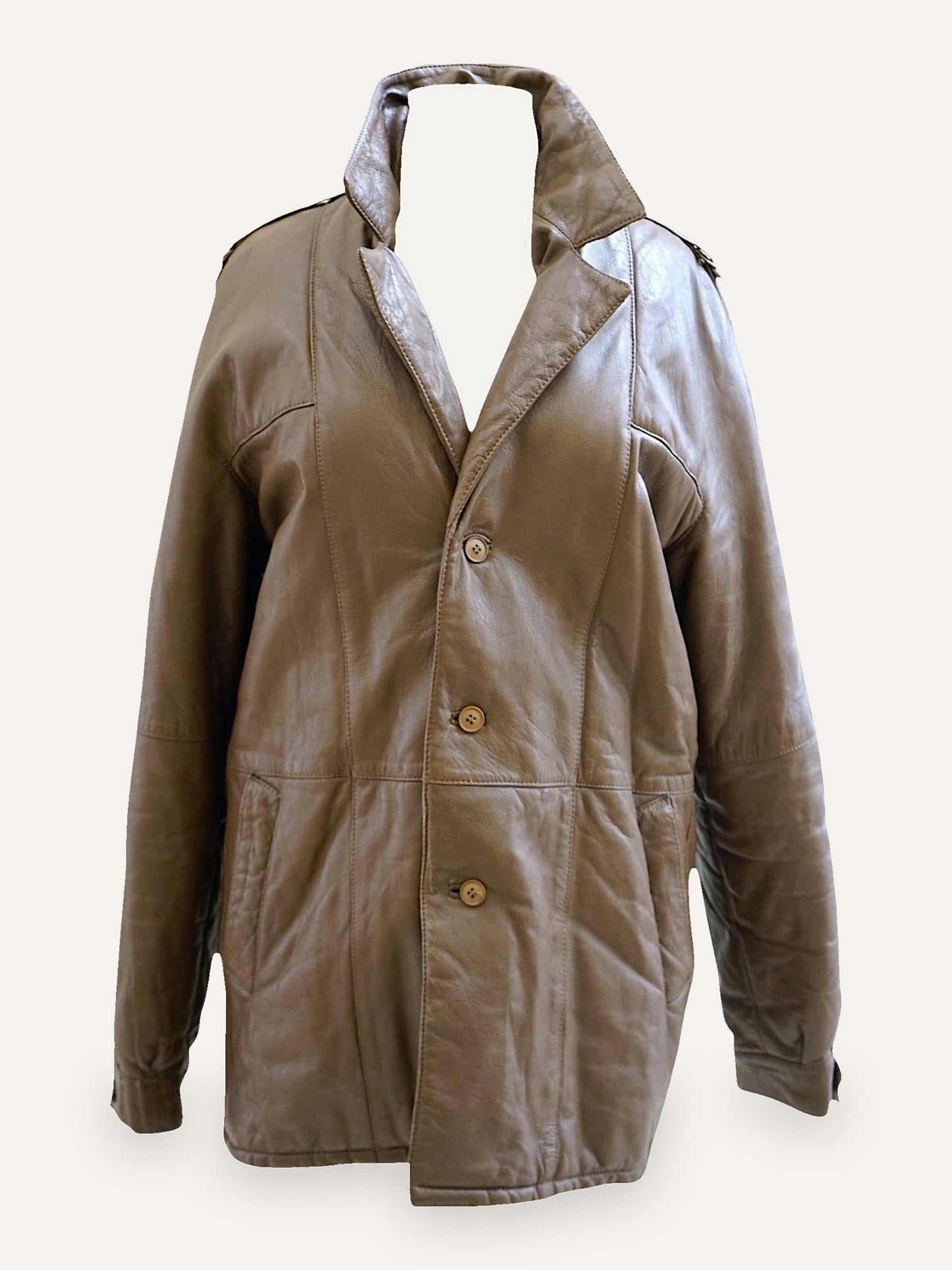 Nabel Mocha Real Leather Jacket