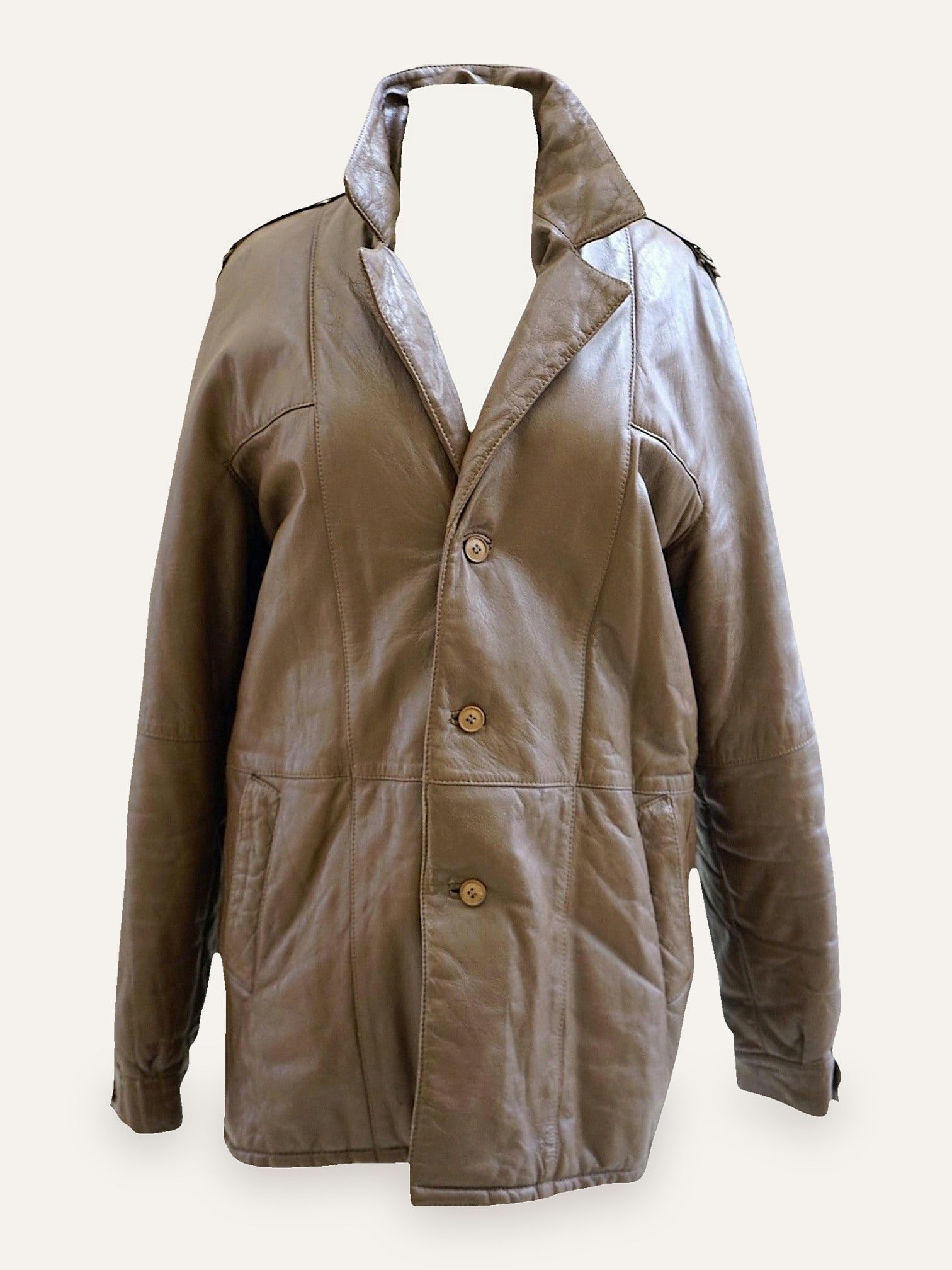 Nabel Mocha Real Leather Jacket