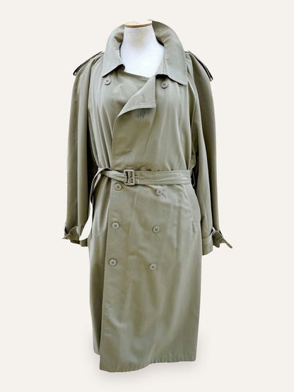 Wrap Raglan Trench Coat in Sage