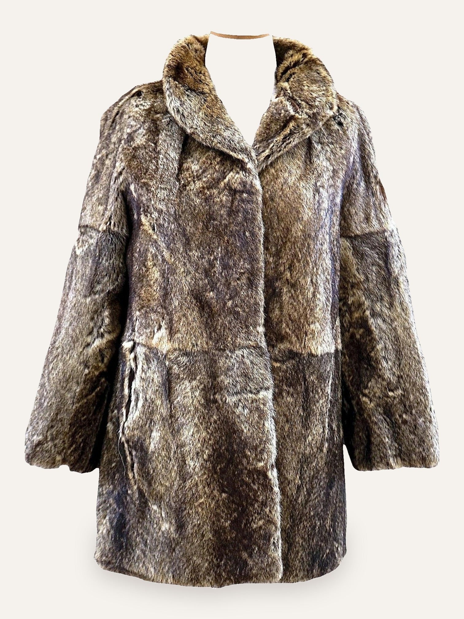 Artisan Long Hair Fur Patchwork Coat