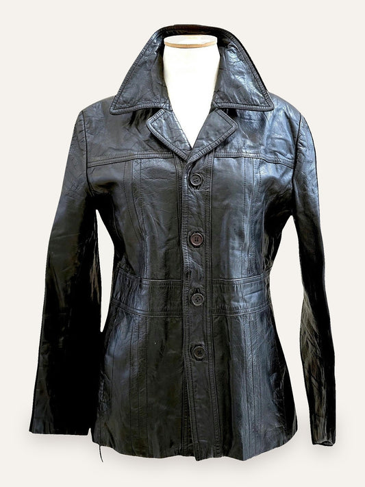 1990's Slim Fit Genuine Leather Jacket