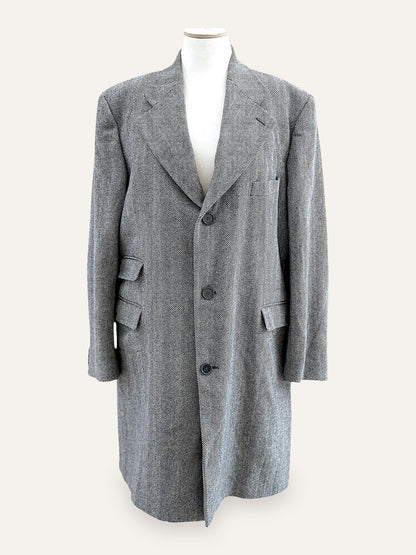 Ethomas Cashmere & Wool Herringbone Coat