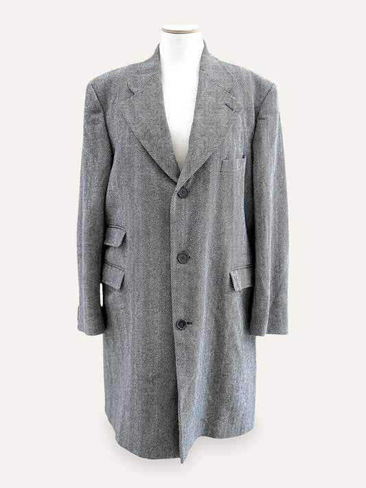 Ethomas Cashmere & Wool Herringbone Coat