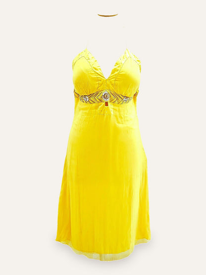 Guy Laroche Studio Soleil Silk Halter Dress