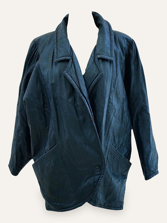 Y2K Oversized Leather Coat