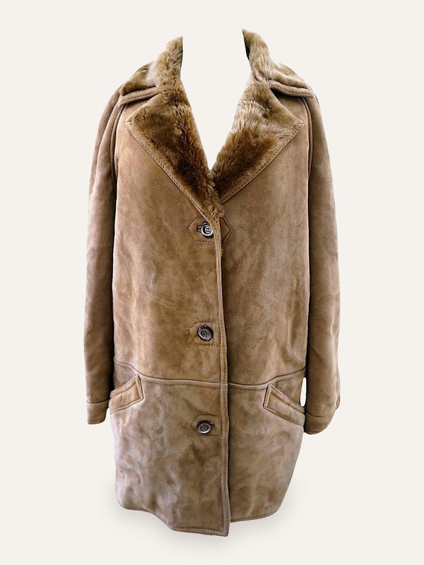 Nude Natural Sheepskin Coat