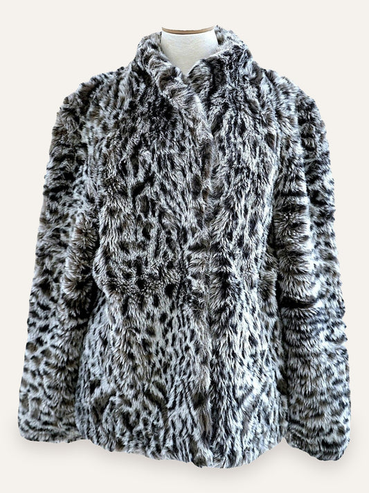 2000's Leopard Faux Fur Jacket