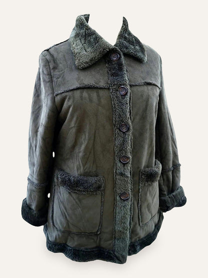 Forget Me Not Faux Shearling Coat