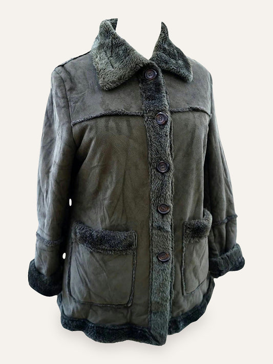 Forget Me Not Faux Shearling Coat